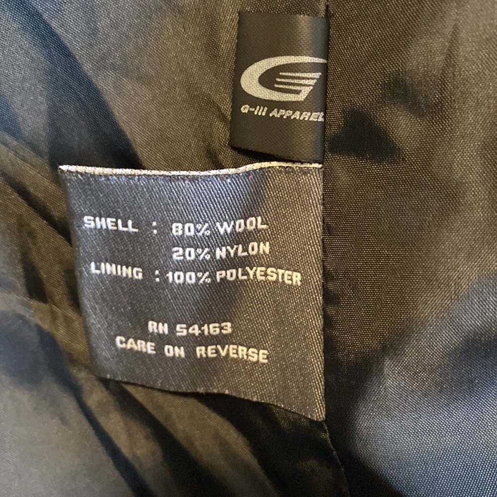 KENNETH COLE REACTION Black Wool Coat-Size 16 - Picture 5 of 6